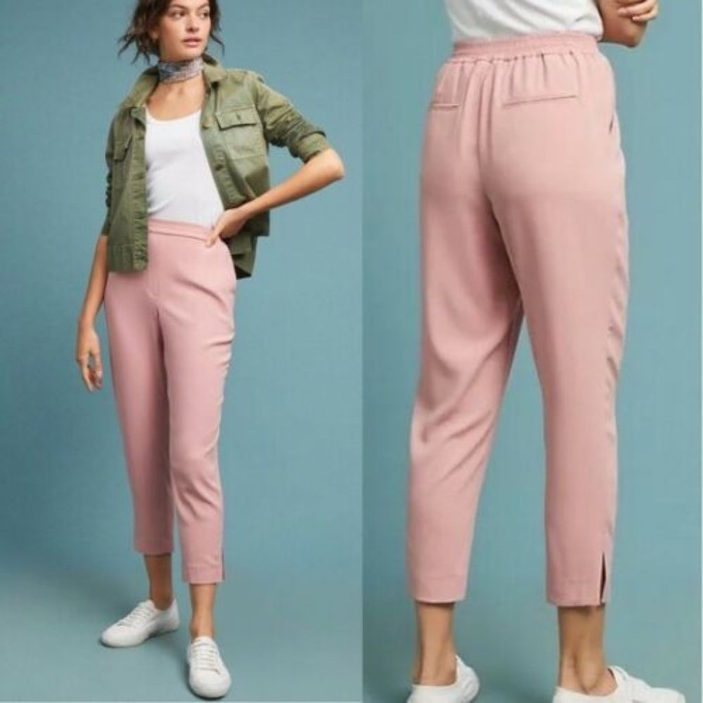 Anthropologie Essential Pull On Trouser Pants M